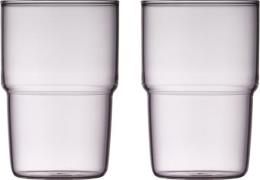 Lyngby Glas Drikkeglas Torino 40 cl 2 stk. Pink Pink Str L:7.7cm B:7.7...