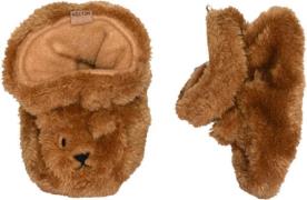 Melton Bear Fluffy Slippers Burlwood Hjemmesko Str 20/21 - hos Magasin