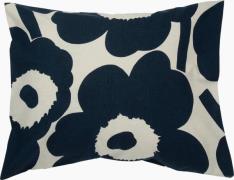 Marimekko Unikko Cotton/linen Pillow Case Cotton, Dark Blue Str 60X63-...