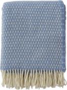 Klippan Uldplaid Dots Blue Bizzard 0008 - Plaider hos Magasin