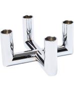 Uyuni Matrix Candle Holder 4'arm Mini Taper - Chrome - 7,5 x 4,5 Chrom...