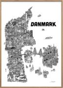 Poster & Frame Benjamin Noir Danmark Flerfarvet Str 50x70 - Plakater h...