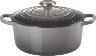 Le Creuset Rund Gryde 24 Flint Signa Flint Str 24 cm - Gryder hos Maga...