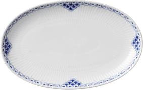 Royal Copenhagen Princess Oval Asiette 23,5cm Hvid Str 23,5 cm - Serve...