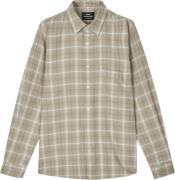 Mads Nørgaard - Copenhagen Alaska Flannel Check Sune Shirt Mand Hvid+B...