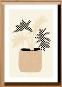 Poster & Frame Checkmate Plant Flerfarvet Str A5 - Plakater hos Magasi...