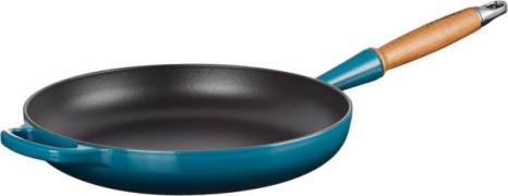 Le Creuset Stegepande M/træht 28 Deep Teal Deep Teal Str 28cm - Stegep...