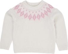 Copenhagen Colors Wool Iceland Blouse Str 86 - Cream/bubblegum Strik U...