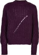 The New Sharon Knit Pullover Str 110-116 cm/5-6 år - Potent Purple Str...