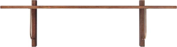 Audo Copenhagen Corbel Shelf, Long, Dark Stained Oak 0008 - Hylder hos...