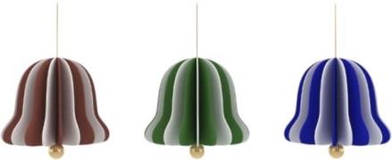 OYOY Living Design Juleklokke Papirornament Pak af 3 Nutmeg / Green / ...