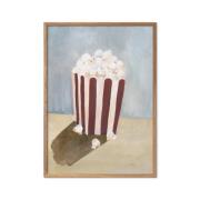 Poster & Frame Tiny Goods Popcorn Flerfarvet Str 50 x 70 cm - Plakater...