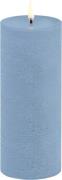 Uyuni LED Pillar Candle, Sky Blue, Rustic, 7,8x20,3 cm Lyse Blå - Led ...