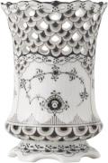 Royal Copenhagen Sort Musselmalet Helblonde Vase, 11 cm Hvid Str 11 cm...