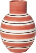 Holmegaard Omaggio Nuovo Vase H14,5 Terracotta Rød Str H:14,5 Ø:10,5 -...