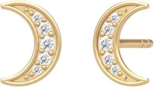 Julie Sandlau Moon Balance Earring Gold One size - Ørestikker hos Maga...