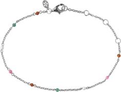 ByBiehl Scarlett Bracelet Colors Silver - Perlearmbånd hos Magasin