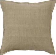 Bungalow Cushion 50x50cm Linen Khaki Khaki Str 50 x 50 cm - Pyntepuder...