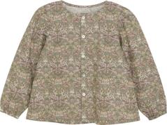 Huttelihut Blouse in Liberty Fabric Str 128 - Deep Lichen Green Skjort...