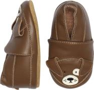 Melton Dog Leather Slippers Cocoa Brown Hjemmesko Str 26/27 - Læder ho...