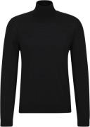 Boss Men Business Leisure Knitwear Mand Sort Turtlenecks Str L - hos M...