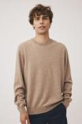 Magasin Mads 2 100% Cashmere Mand Beige Sweaters Str S Cashmere