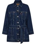 Levi's Belted Dolman Trucker Shes NIC Kvinde Blå Denimjakker Str S - h...