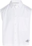 Calvin Klein Monogram OFF Plcd Slvs Woven TOP Str 8 år - Yaf Toppe hos...