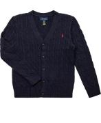 Polo Ralph Lauren 20/2 Cottoncable Cardi-tp-swt Str M - Navy Cardigans...