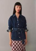 MANGO Jacket. - Paula Kvinde Open Blue Denimjakker Str XL - hos Magasi...