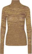 REMAIN High Rib Roll Neck Kvinde Old Gold Comb. Rullekraver Str 40 - h...