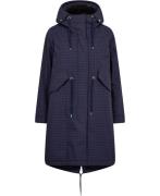 Danefæ Danesvaneke Plaid Winter Parka Kvinde Marine/black/redw Parkaer...