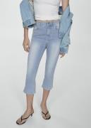 MANGO Side Opening Capri Jeans Kvinde Open Blue Capri Bukser Str 44 - ...