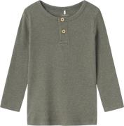 Name It Nmmkab LS TOP Noos Str 92 - Dusty Olive/melange Bluser hos Mag...