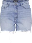 Pieces Pcsummer HW Dest LB Shorts Noos Kvinde Blå Denim Shorts Regular...