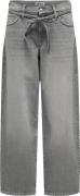 ONLY Onlgianna MW Straight Jeans Dot757 Kvinde Medium Grey Denim Wide ...