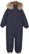 En Fant Snowsuit W. Fake Fur Str 128 - Parisian Night Flyverdragter Gu...