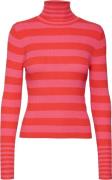 Vero Moda Vmmaxine LS Rollneck Pullover BOO Kvinde Tomato/w. Fuchsia P...