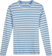 Mads Nørgaard - Copenhagen 2x2 Cotton Stripe Tuba Tee LS Kvinde Alaska...