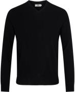 Magasin Maryn 1 100% Premium Lambswool Mand Black Sweaters Str S Uld