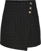 YAS Yasmalea HW Skirt Kvinde Black Korte Nederdele Str L - hos Magasin