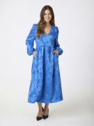 Neo Noir Lillibet Jacquard Dress Kvinde Blue Maxi Kjoler Str 42 - hos ...