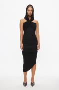 Oval Square Night Dress Kvinde Black Midi Kjoler Str L - hos Magasin