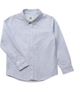 Magasin Teis Oxford Shirt Gots Str 4 Light Blue Stripe Skjorter Bomuld