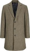 Jack & Jones Jjeharrison Wool Coat SN Mand Crockery/houndstooth Langær...