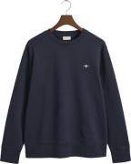 Gant REG EMB Archive Shield Cneck Mand Evening Blue Sweatshirts Str L ...