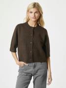 Neo Noir Elmira Knit Cardigan Kvinde Chocolate Brown Sweaters Str 34 -...