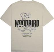 Woodbird Wbbaine Dragon Tee Mand Dark Beige Kortærmede T-shirts Str L ...