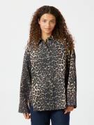 Neo Noir Dita Leo Shirt Kvinde Leopard Langærmede Bluser Str 40 - Bomu...