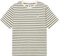 Wood Wood Wwace Stripe Mand Black Kortærmede T-shirts Str L - hos Maga...